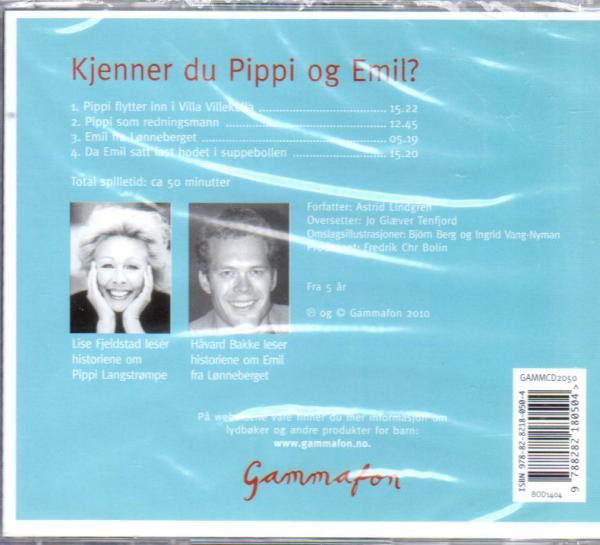 Pippi Langstrompe - Kjenner du Pippi og Emil - Astrid Lindgren CD norwegisch